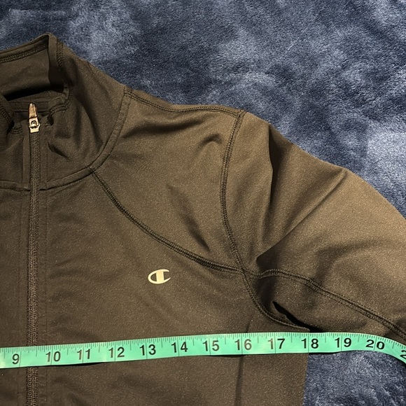 Champion Jersey logo zipper sweatshirt Sz M - Picture 7 of 12
